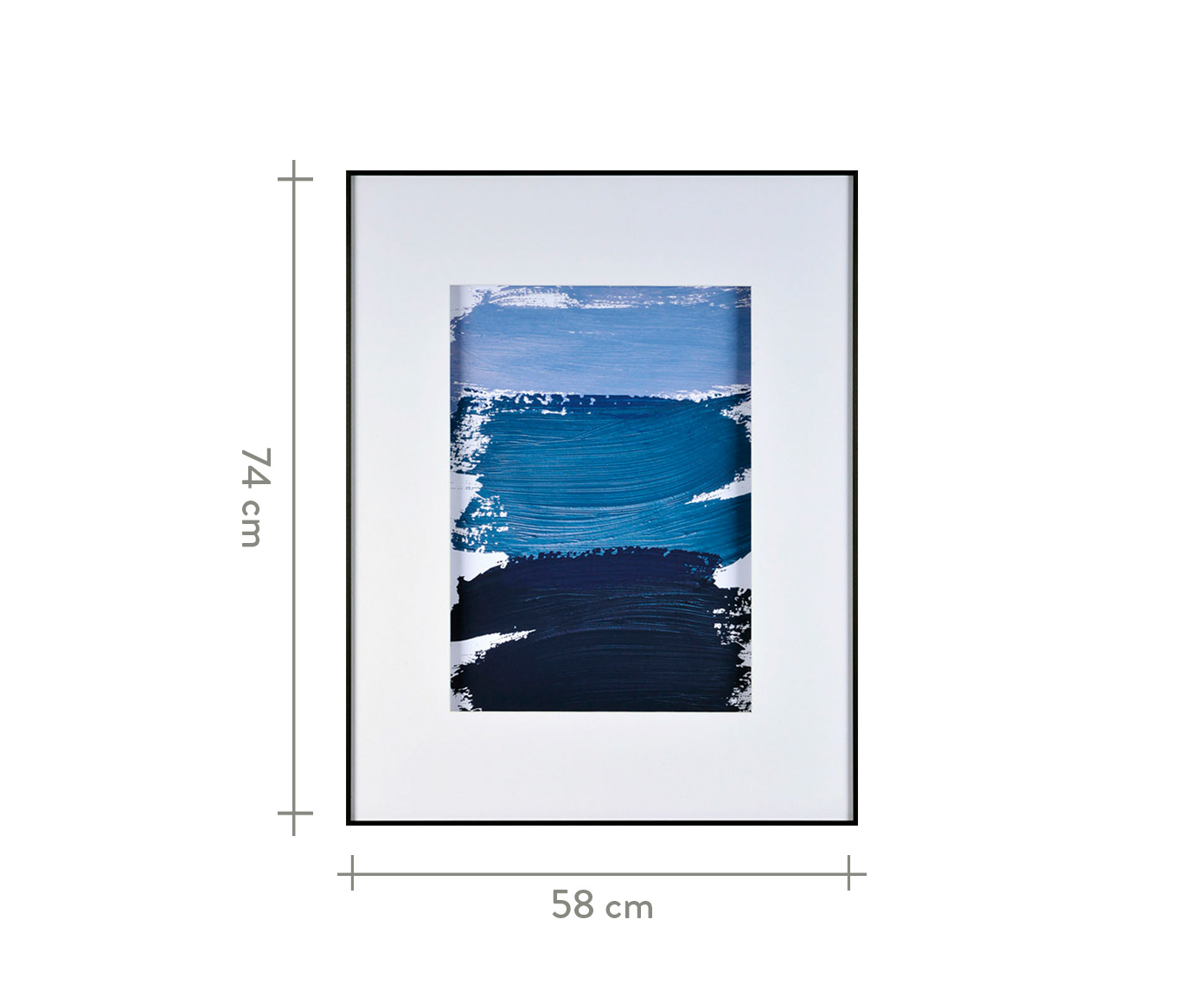Quadro Navy Blue Watercolor Conscientious - image 1