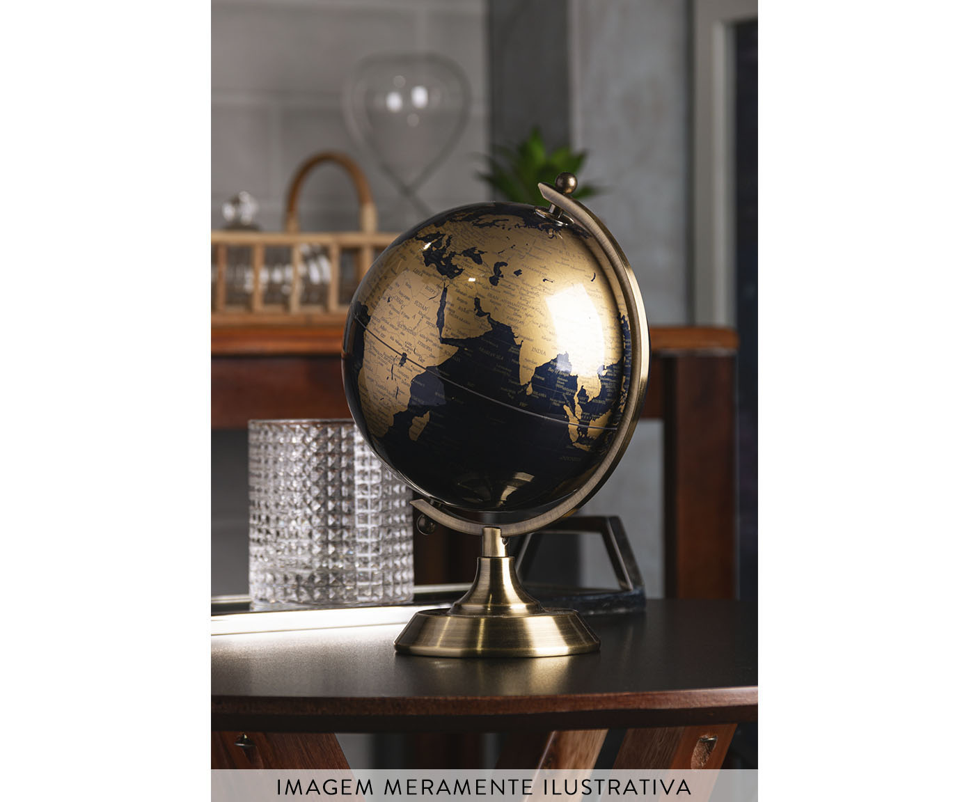 Globo Decorativo World Blu image number 3
