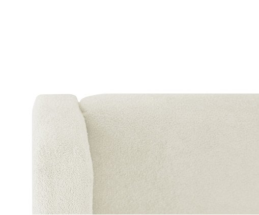 Cabeceira em Boucle Aveludado Classic OffWhite image number 3