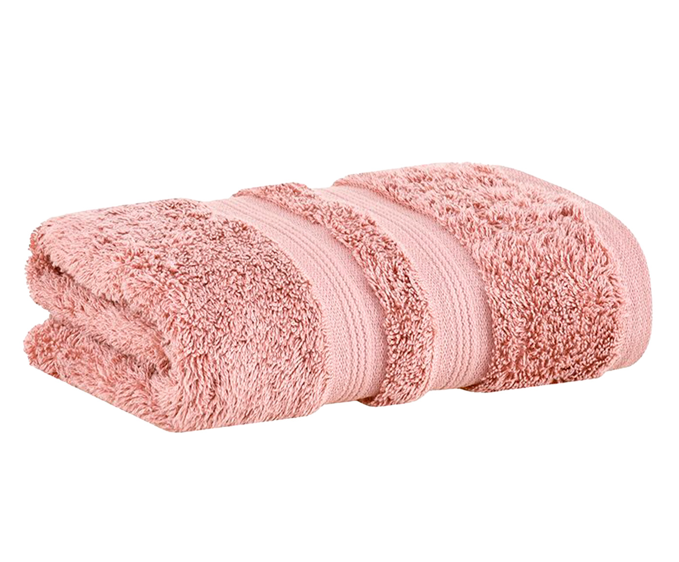 Jogo de Toalhas de Banho em Algod&atilde;o Eg&iacute;pcio Rosa Escuro - image 1