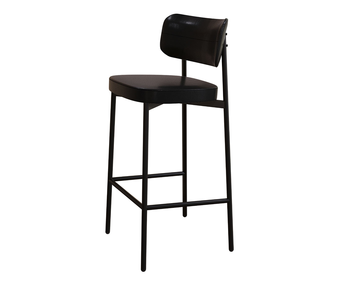 Banqueta Alloa Fixa com P&eacute;s Preto - image 1