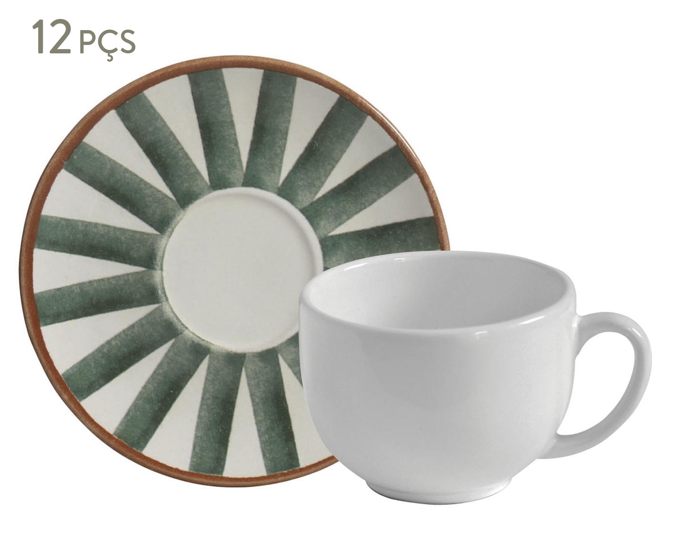 Jogo de X&iacute;caras para Ch&aacute; Coup Stoneware Equador Abstrato - image 0