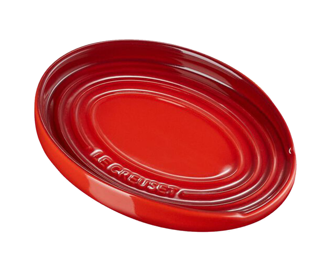 Descanso Oval para Colher Vermelho - 16cm image number 0
