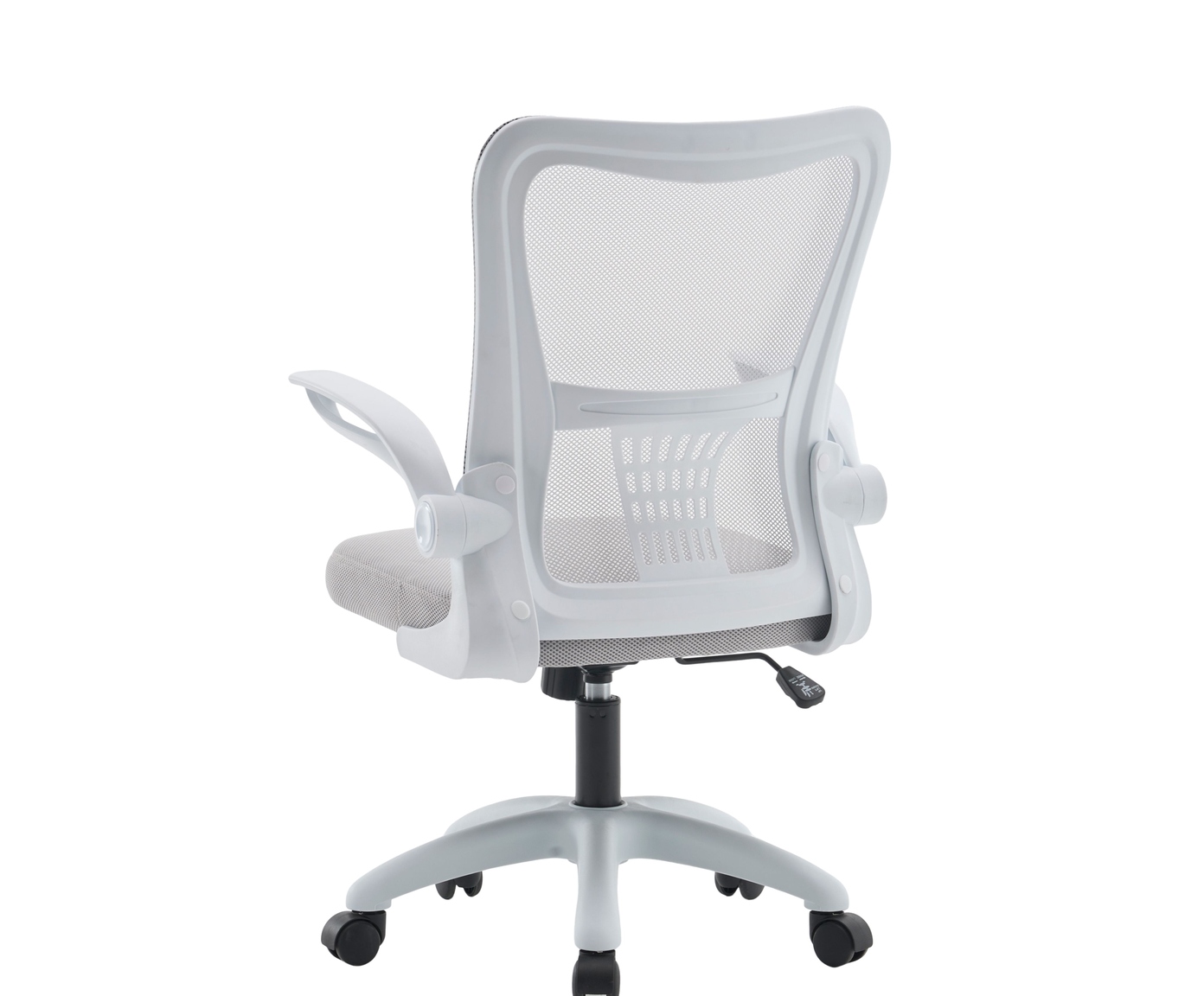 Office Baltimore Tela Mesh Cinza Base Branca image number 2