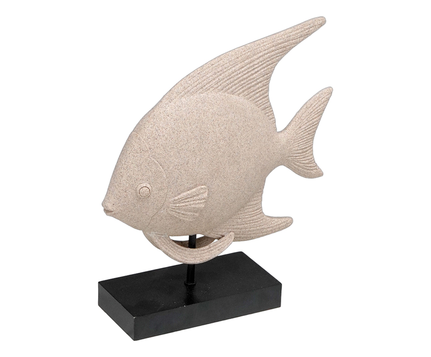 Peixe Decorativo Luminqua Areia e Preto image number 0