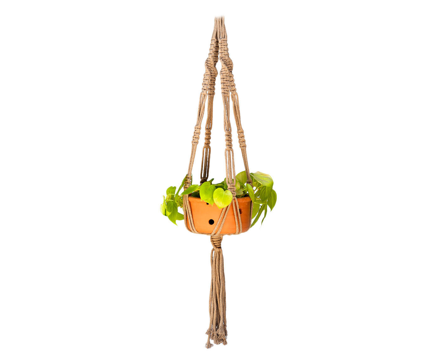 Hanger em Macram&ecirc; Mega Caramelo - image 0