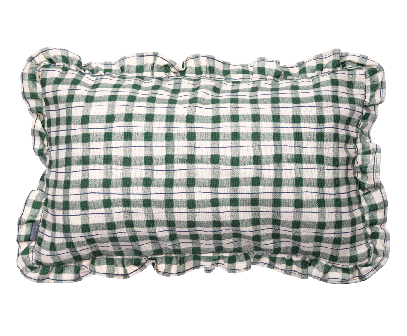 Capa de Almofada Babados Quadretti Verde - image 0