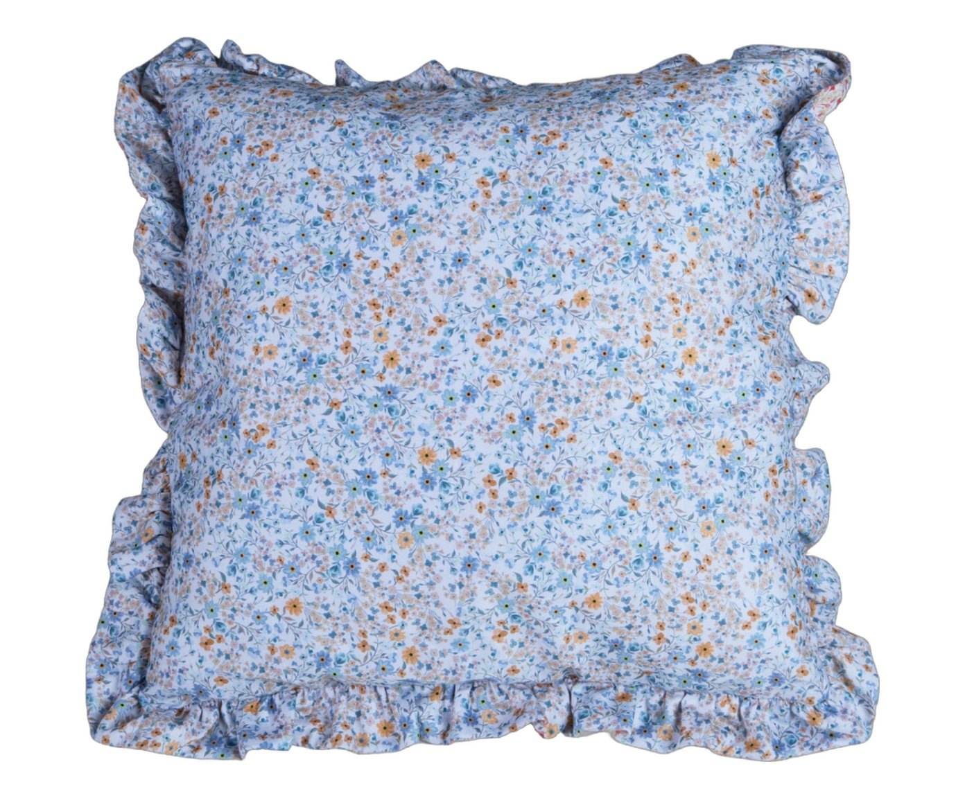 Almofada Zissou Duo Flora Rosa e Azul image number 0