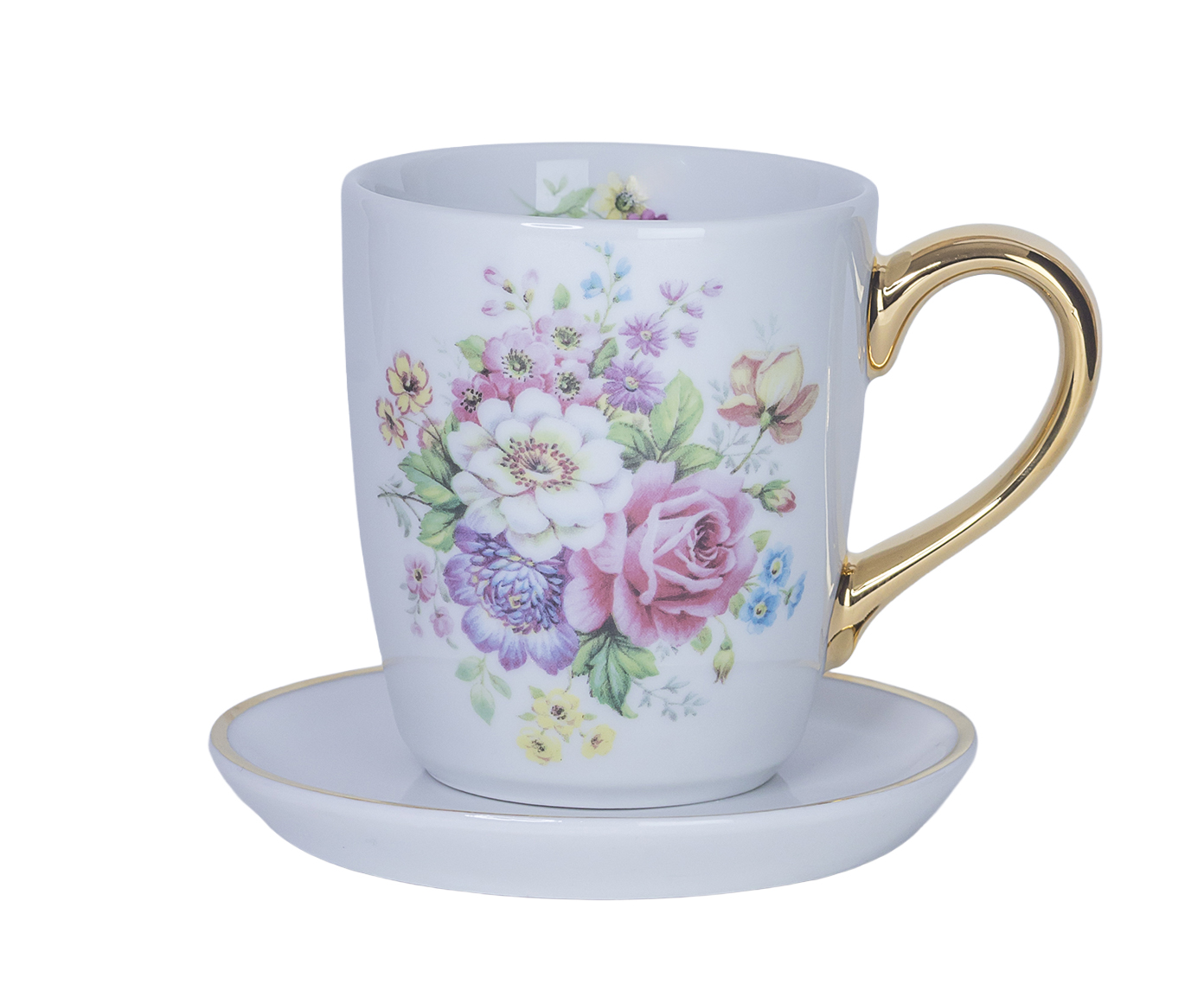 Caneca Primavera em Porcelana e Ouro - image 0