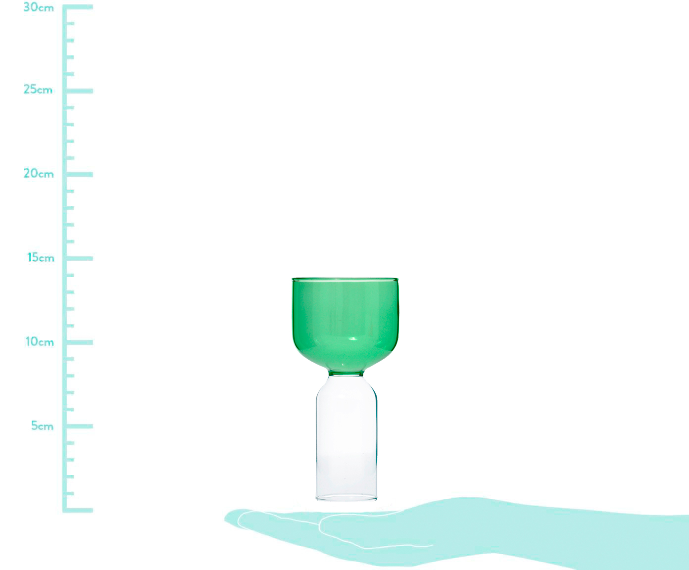 Vaso em Vidro Tune - Verde image number 1