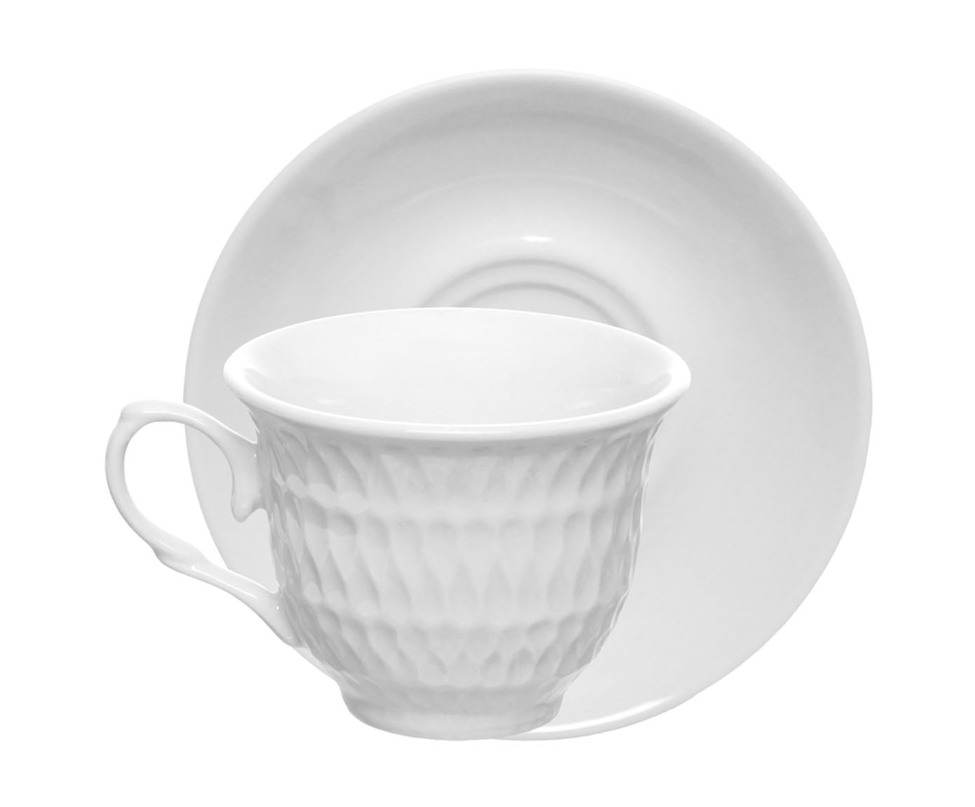 Jogo de X&iacute;cara para Caf&eacute; Asdra em Porcelana Branca image number 1