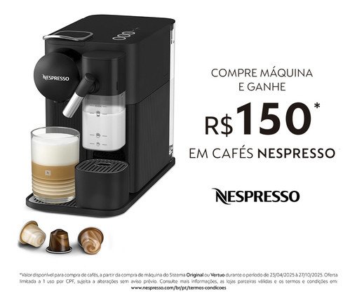 Cafeteira Nespresso Lattissima One Preta - 110V image number 3