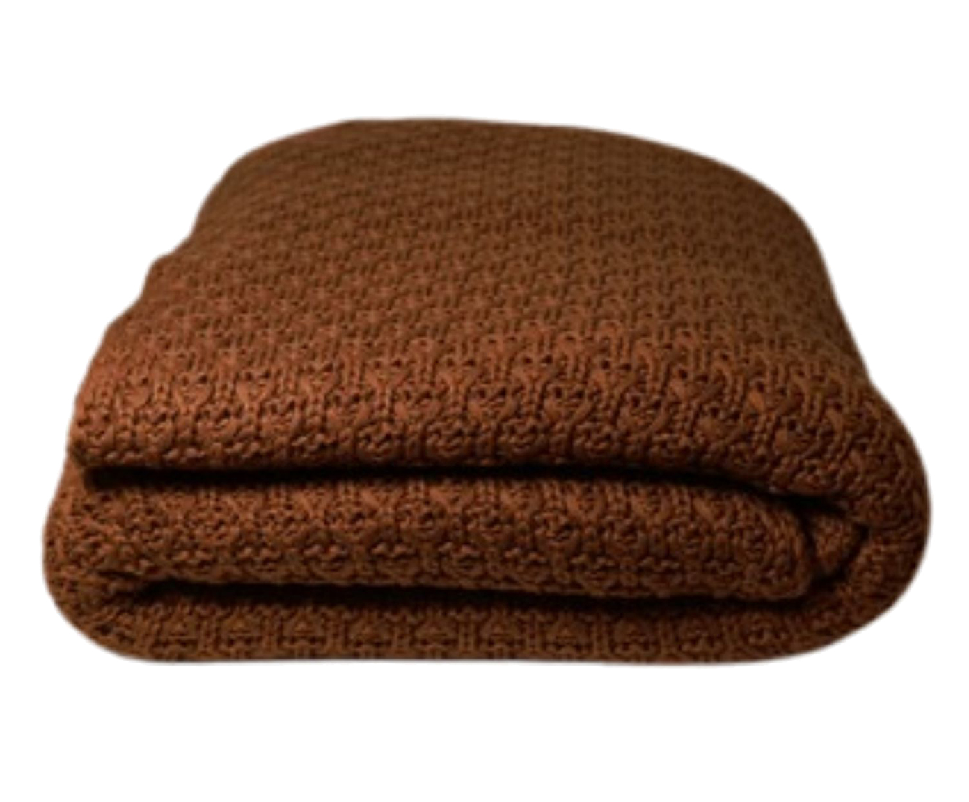 Manta Tricot Tramado Mocha Marrom - image 0
