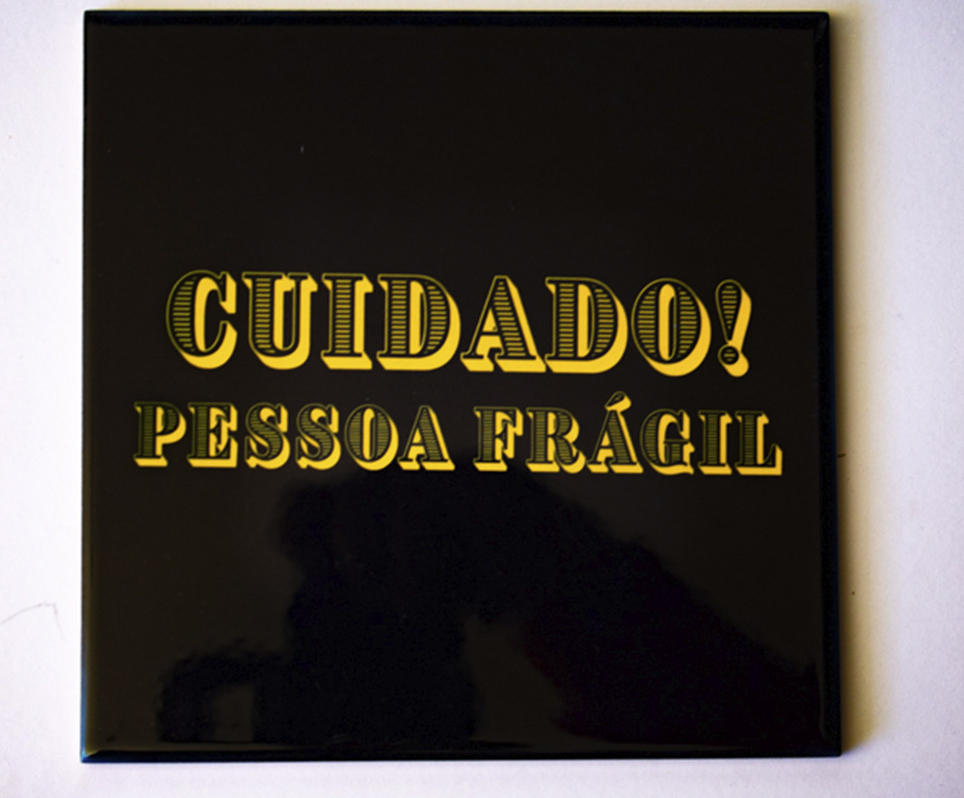 Azulejo Decorativo "Cuidado Pessoa Fr&aacute;gil" image number 1