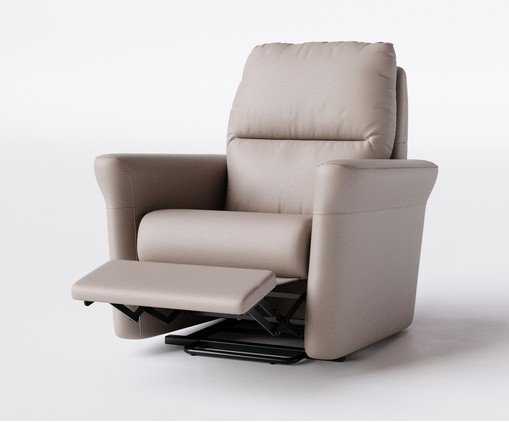 Poltrona Blend com Lift Couro Bege image number 5