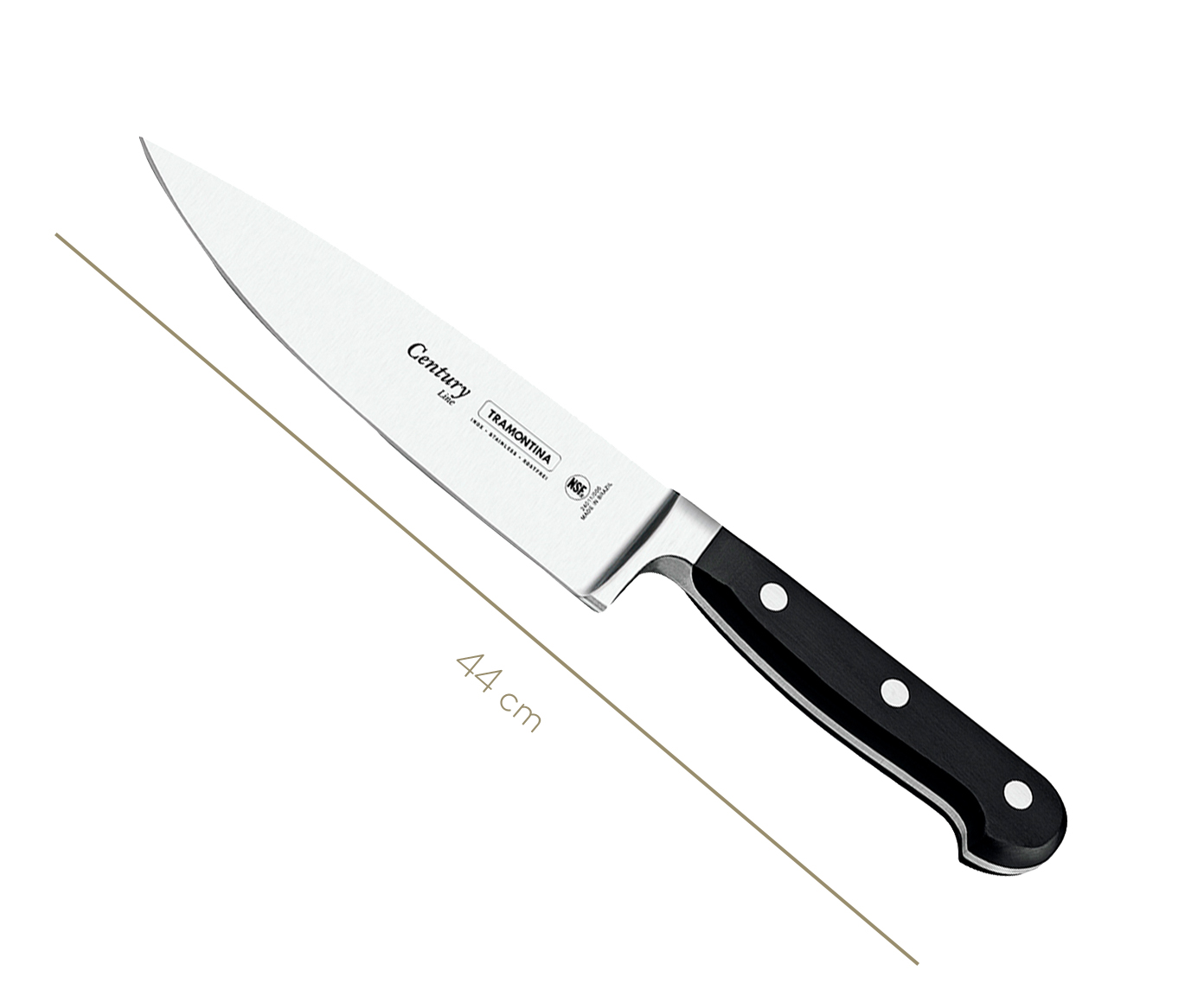 Faca do Chef em Inox Agile 8" - Preta image number 4