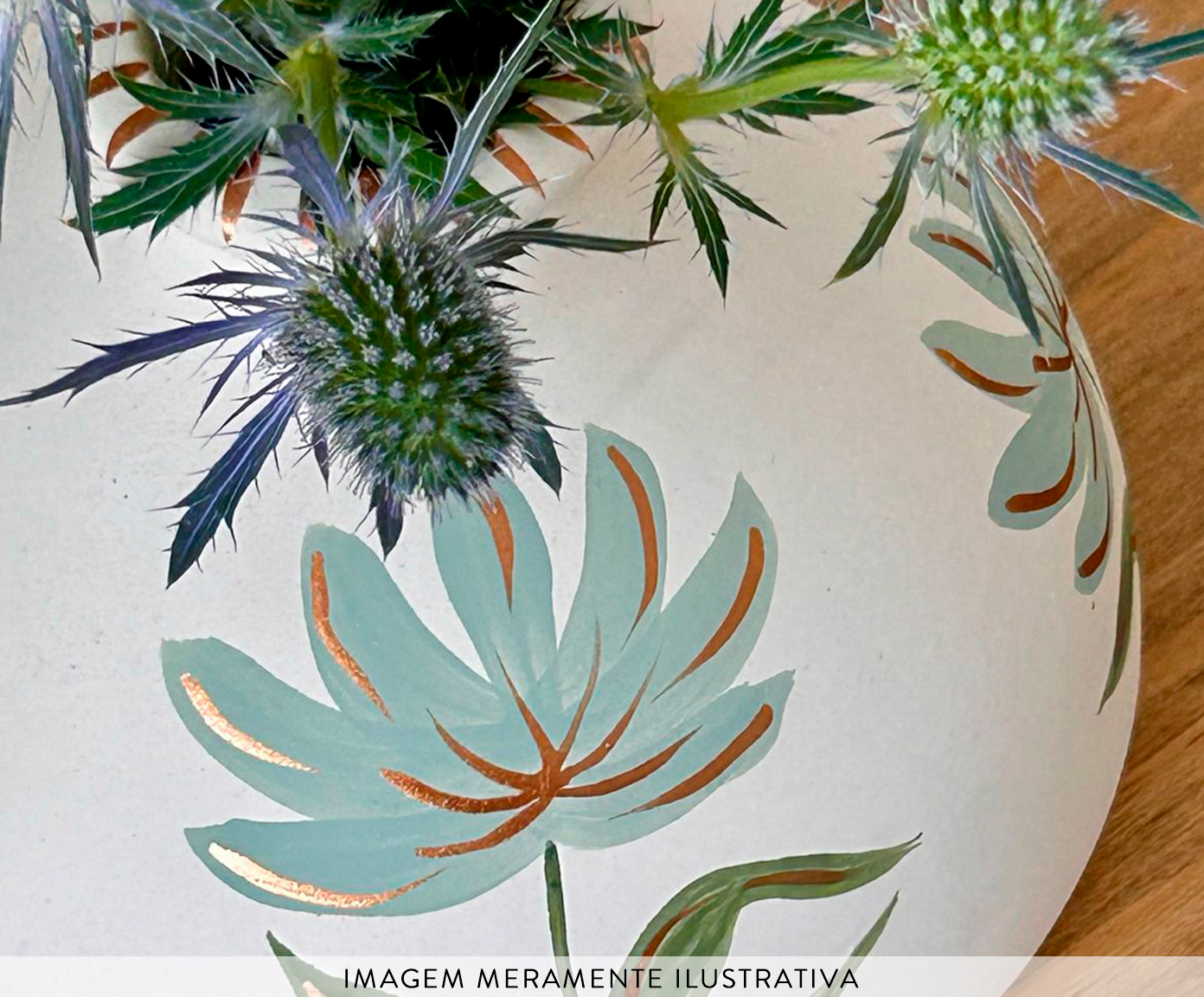 Vaso Peso Flowers Verde image number 2