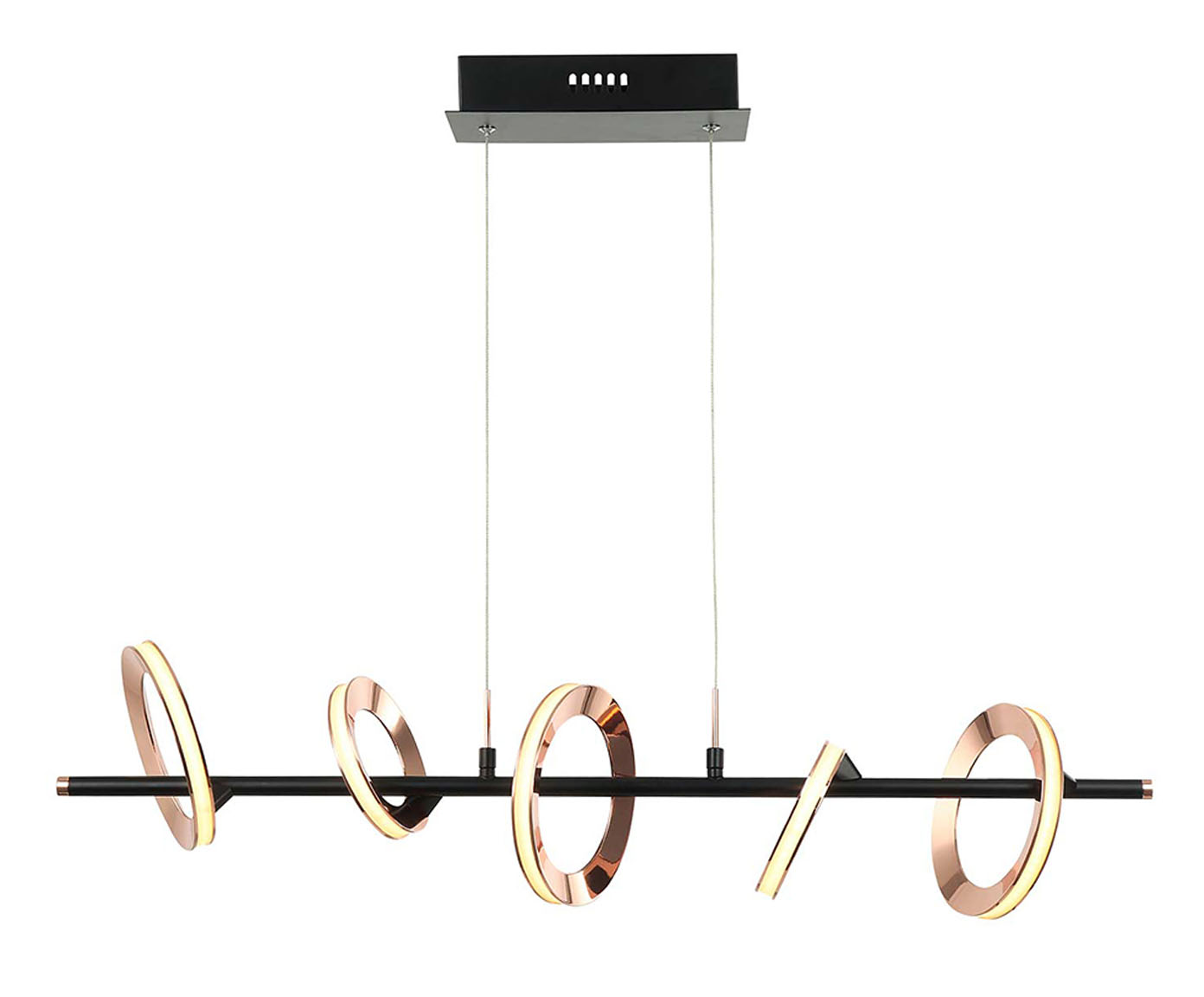 Pendente Ginga Rose Gold e Preto Bivolt image number 0