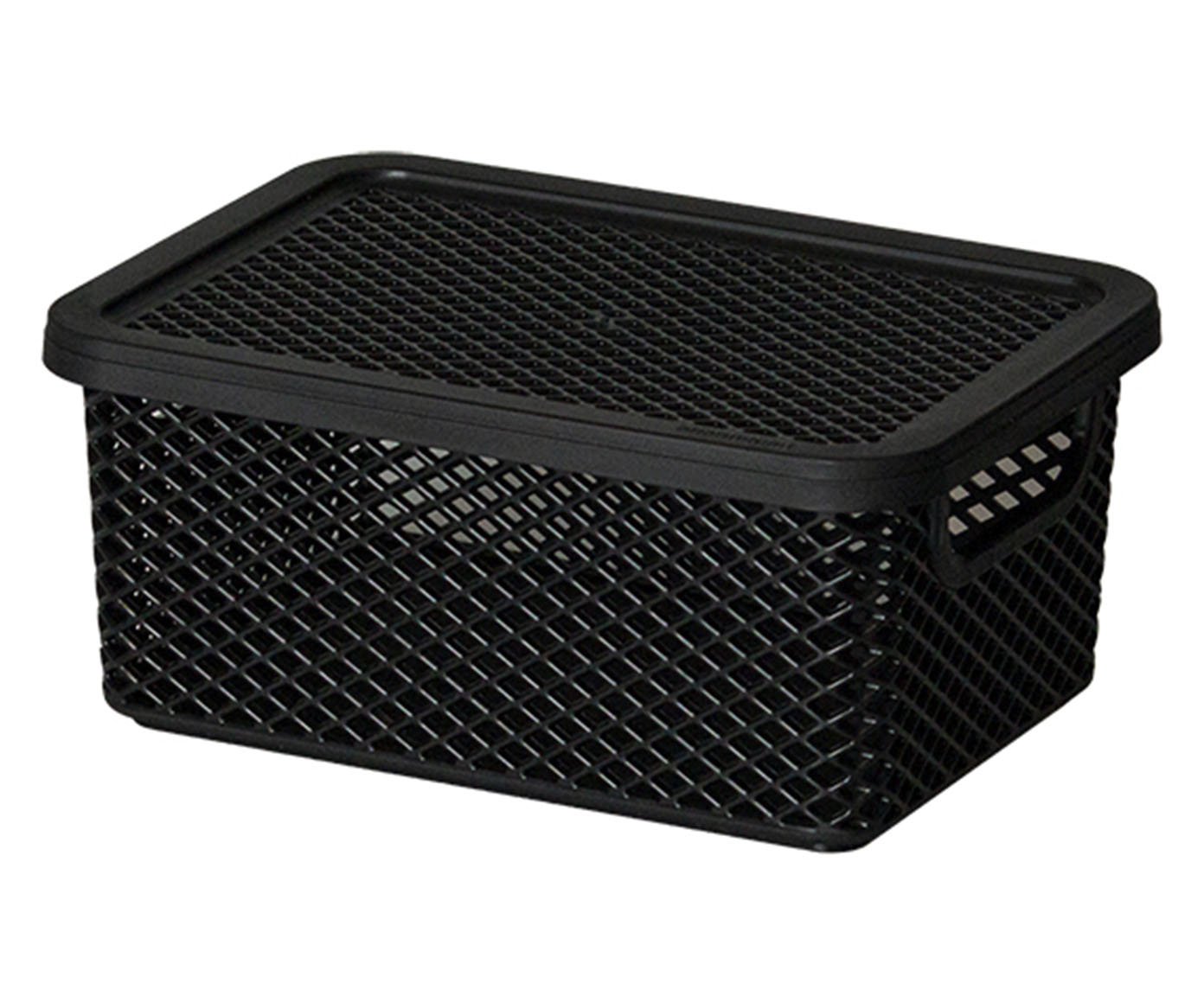 Cesto Organizador com Tampa Linea - Preto - image 0