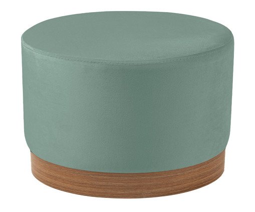 Puff em Veludo Harlow Pequeno Verde Menta image number 2