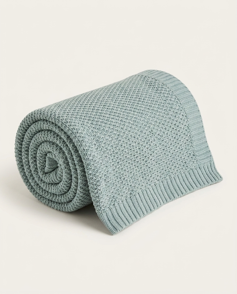 Manta Tricot Yves Verde image number 2