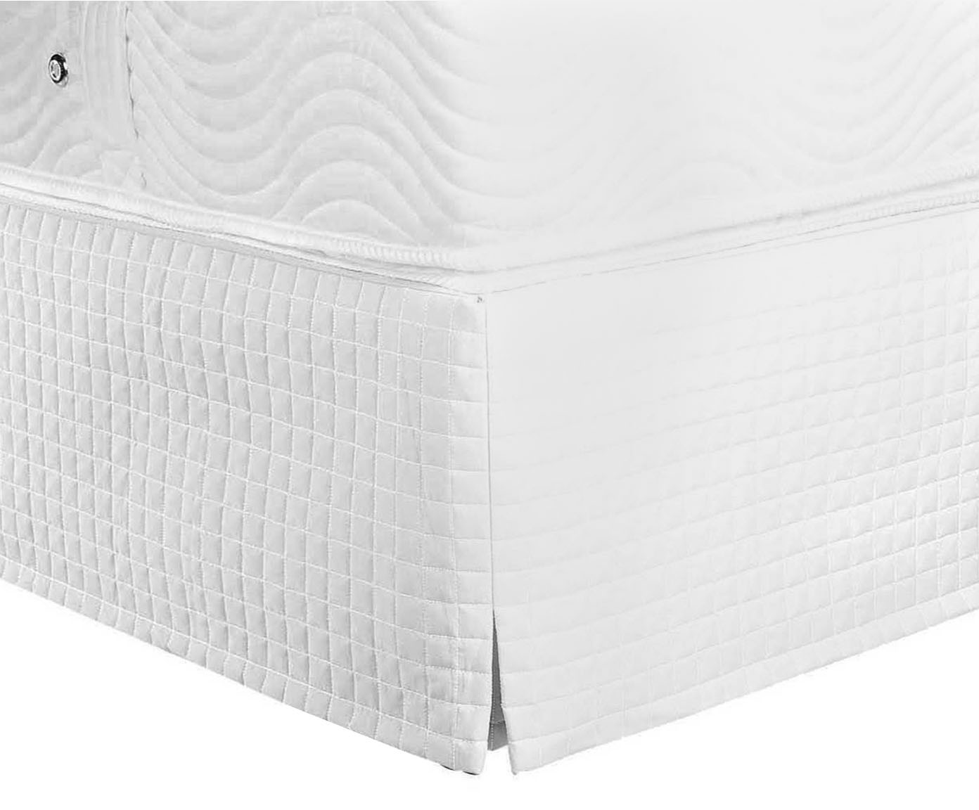 Saia para Cama Box Max Pastilha Branca image number 0