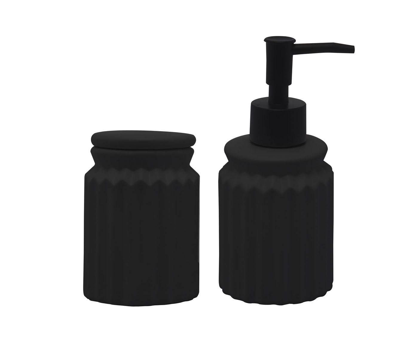 Jogo para Banheiro Stripes Preto - image 0