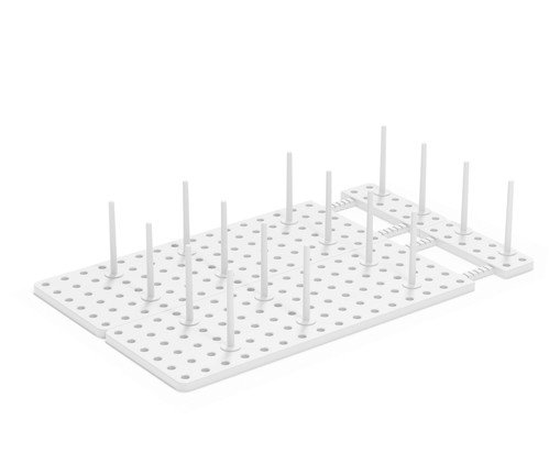 Jogo Organizador de Gavetas Extens&iacute;vel Peggy Branco - image 1