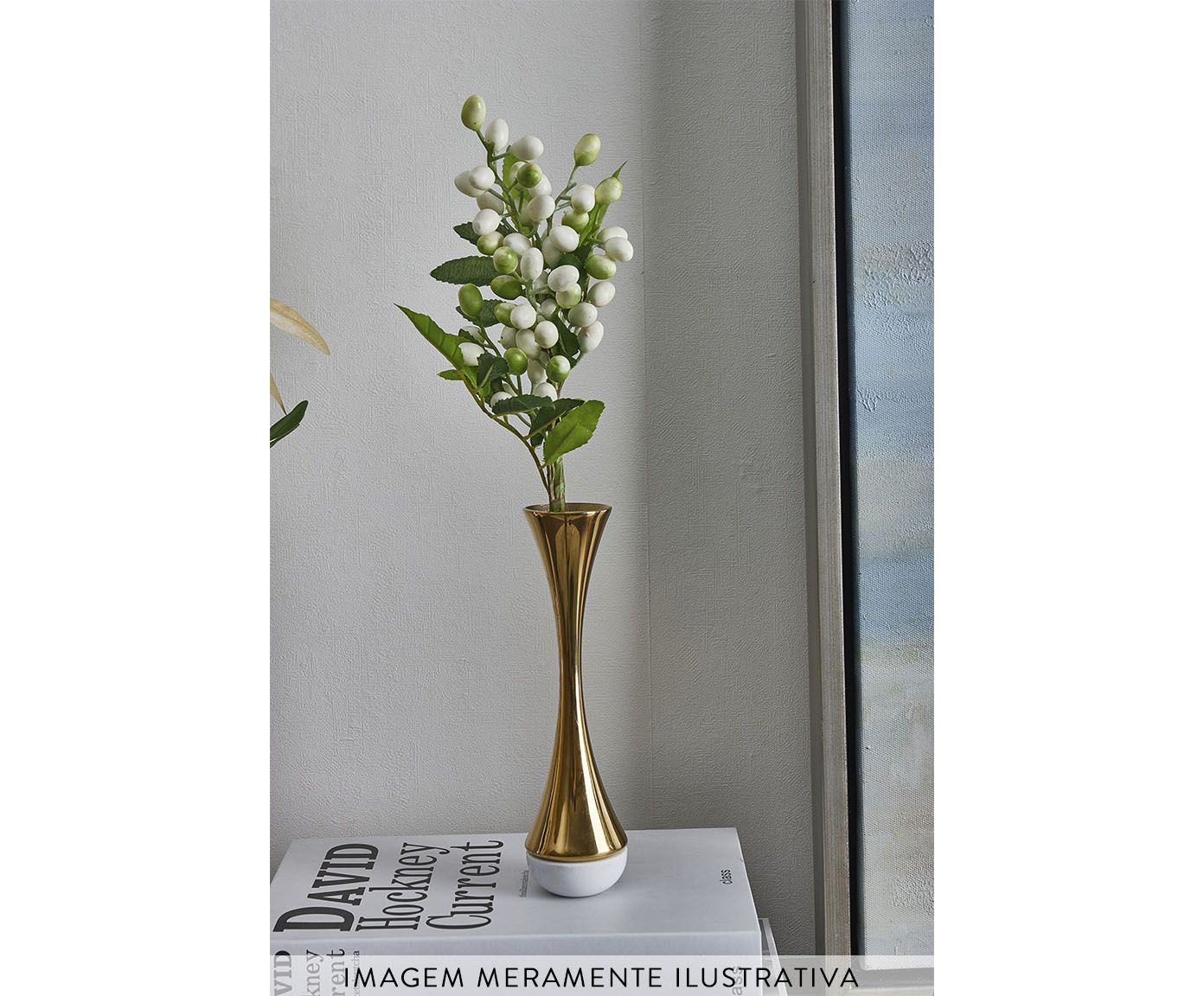 Vaso Lino Dourado image number 1