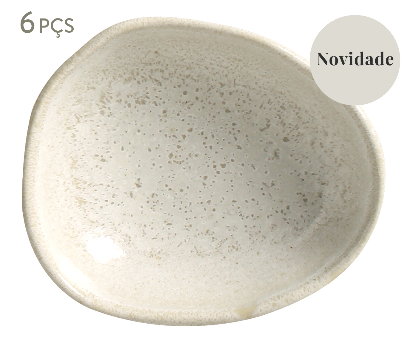 Jogo de Cumbucas Oval Org&acirc;nico Vanilla Cru - image 0