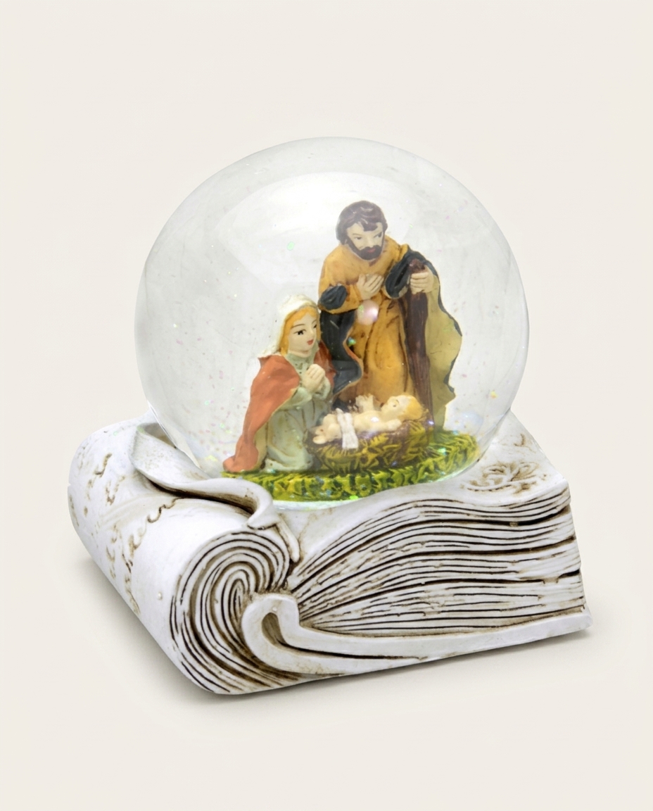 Globo de Neve Sagrada Fam&iacute;lia Bible image number 3