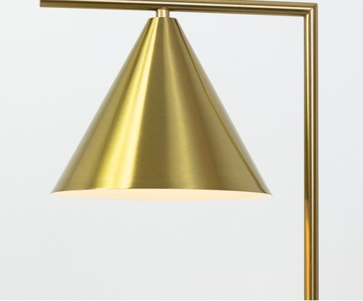 Abajur Luxe Dourado e Branco image number 3