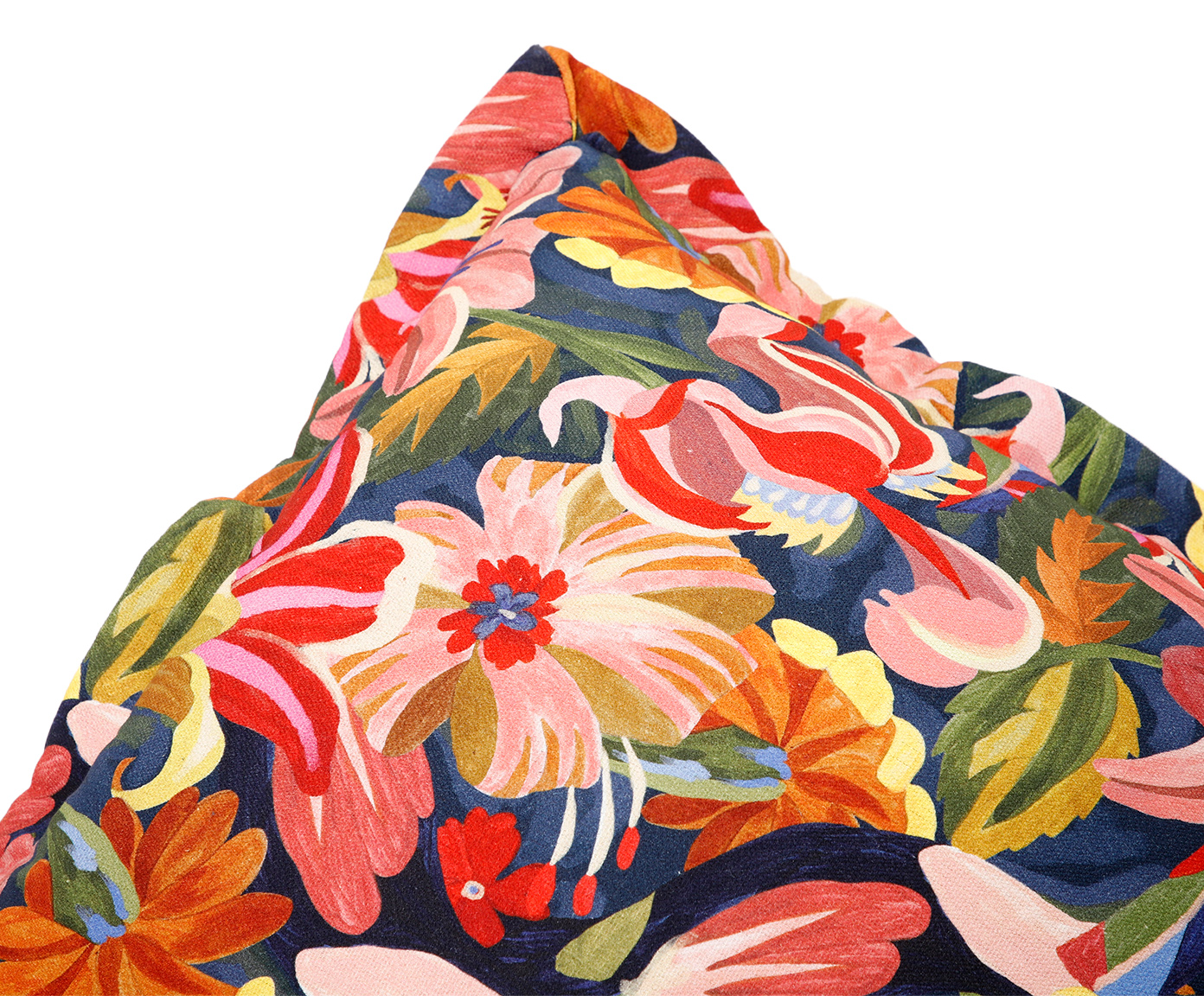 Capa de Almofada Dupla Face Floral e Listras image number 6