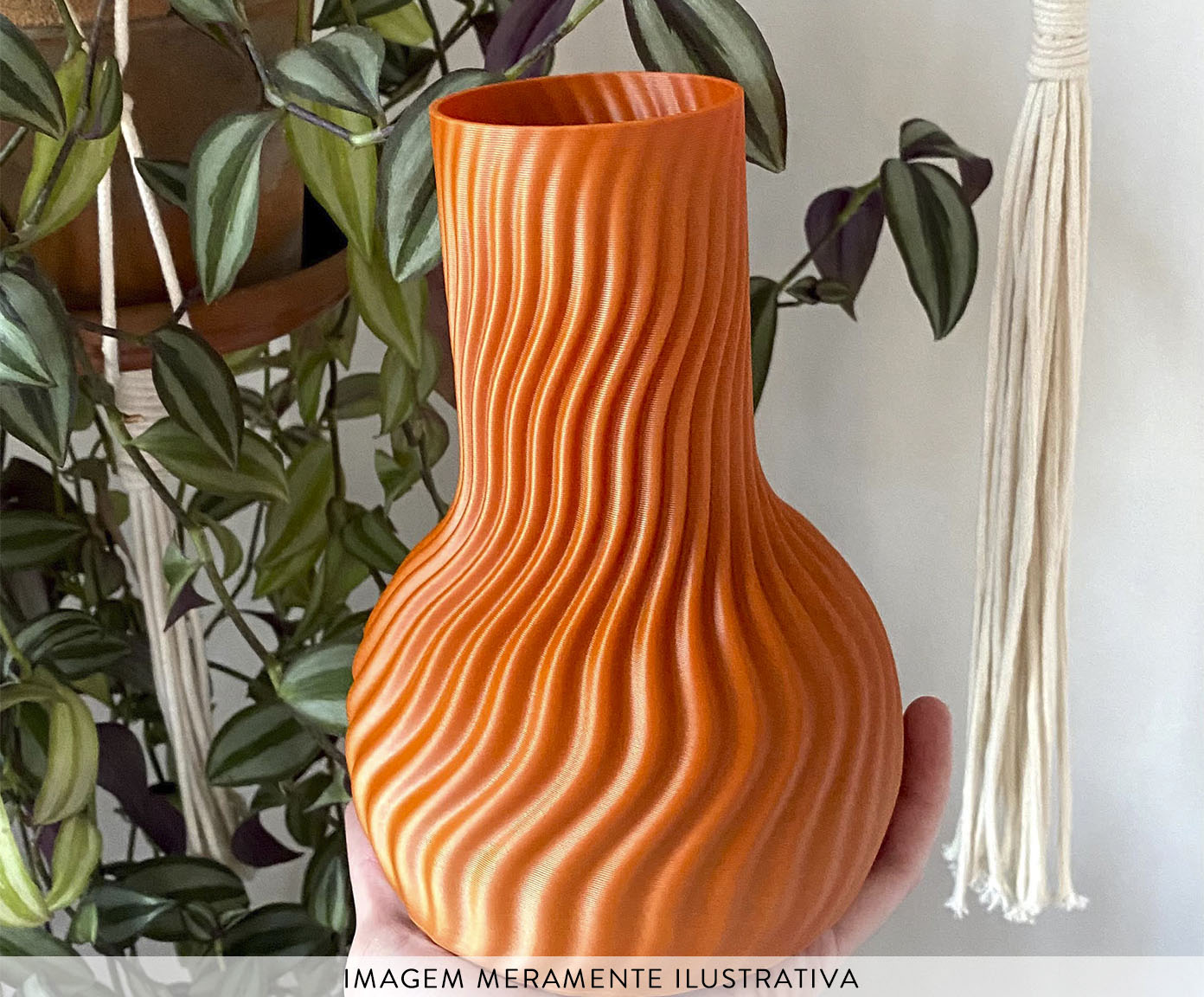 Vaso Onda 2 Terracota image number 2