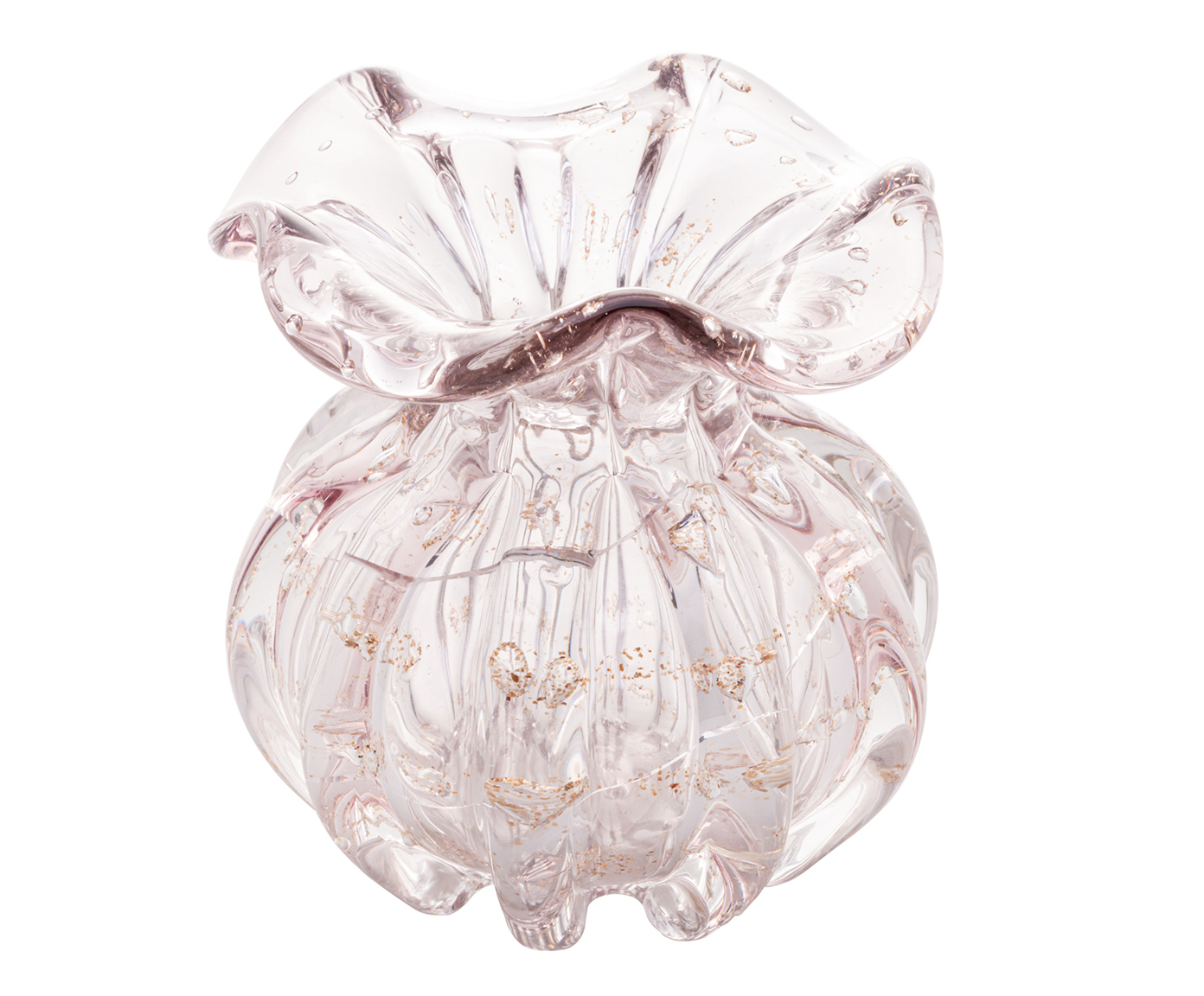 Vaso Italy Tauerete Rosa Dourado image number 1