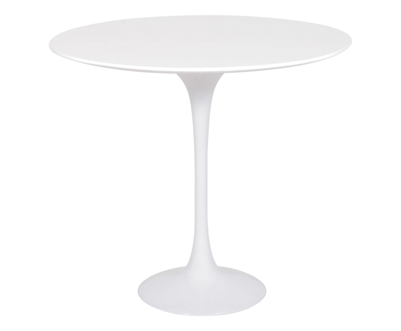 Mesa Saarinen Lateral Quartzo com Base Branca image number 0