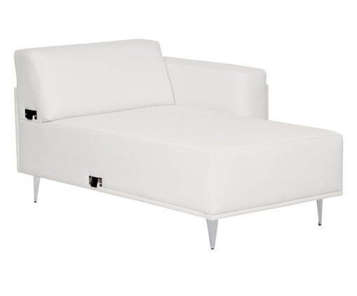 Sof&aacute; Modular com Chaise em Linh&atilde;o Ant&ocirc;nio Cotton Cru image number 1