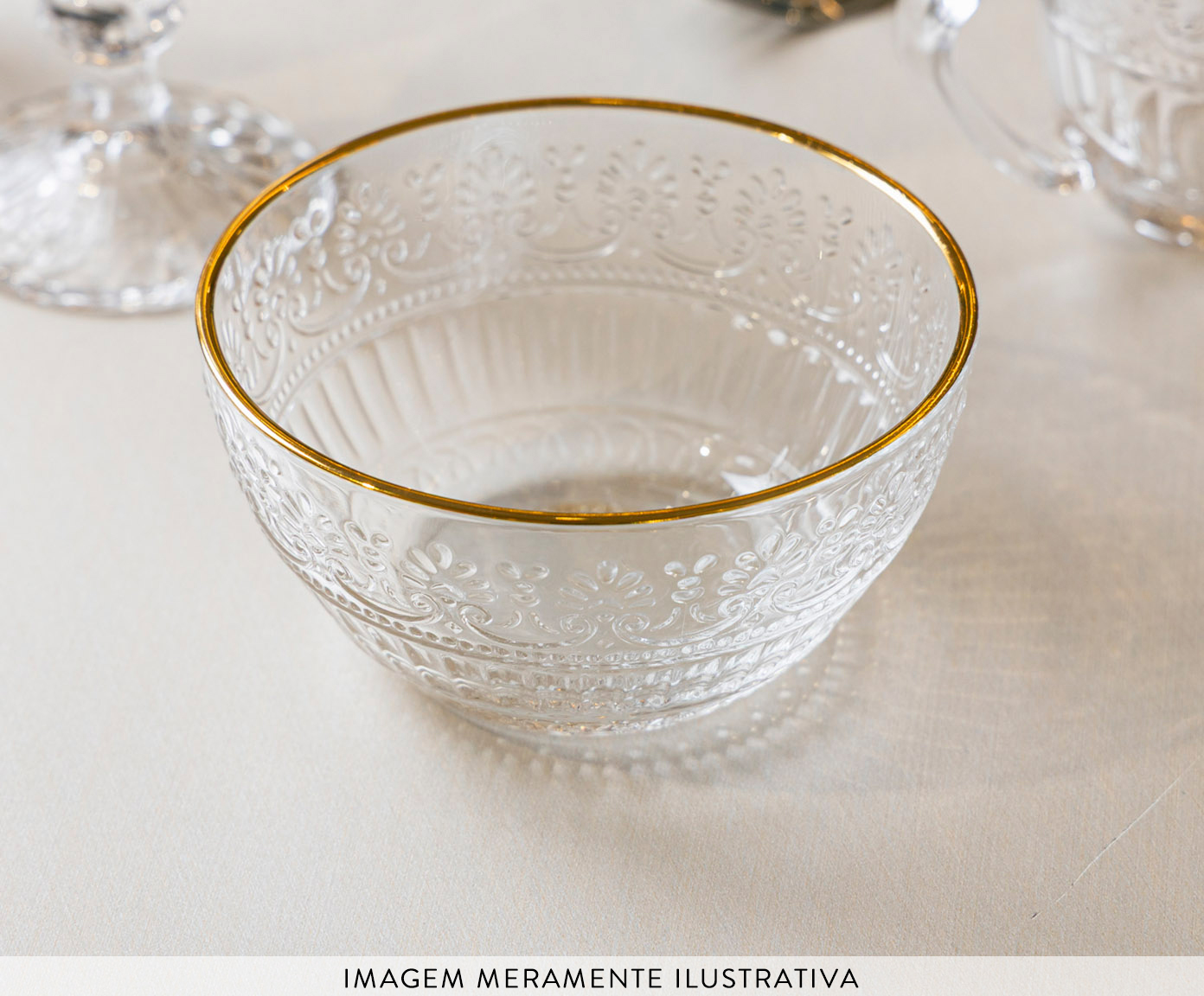 Jogo de Bowls com Fio Dourado Mauve image number 4
