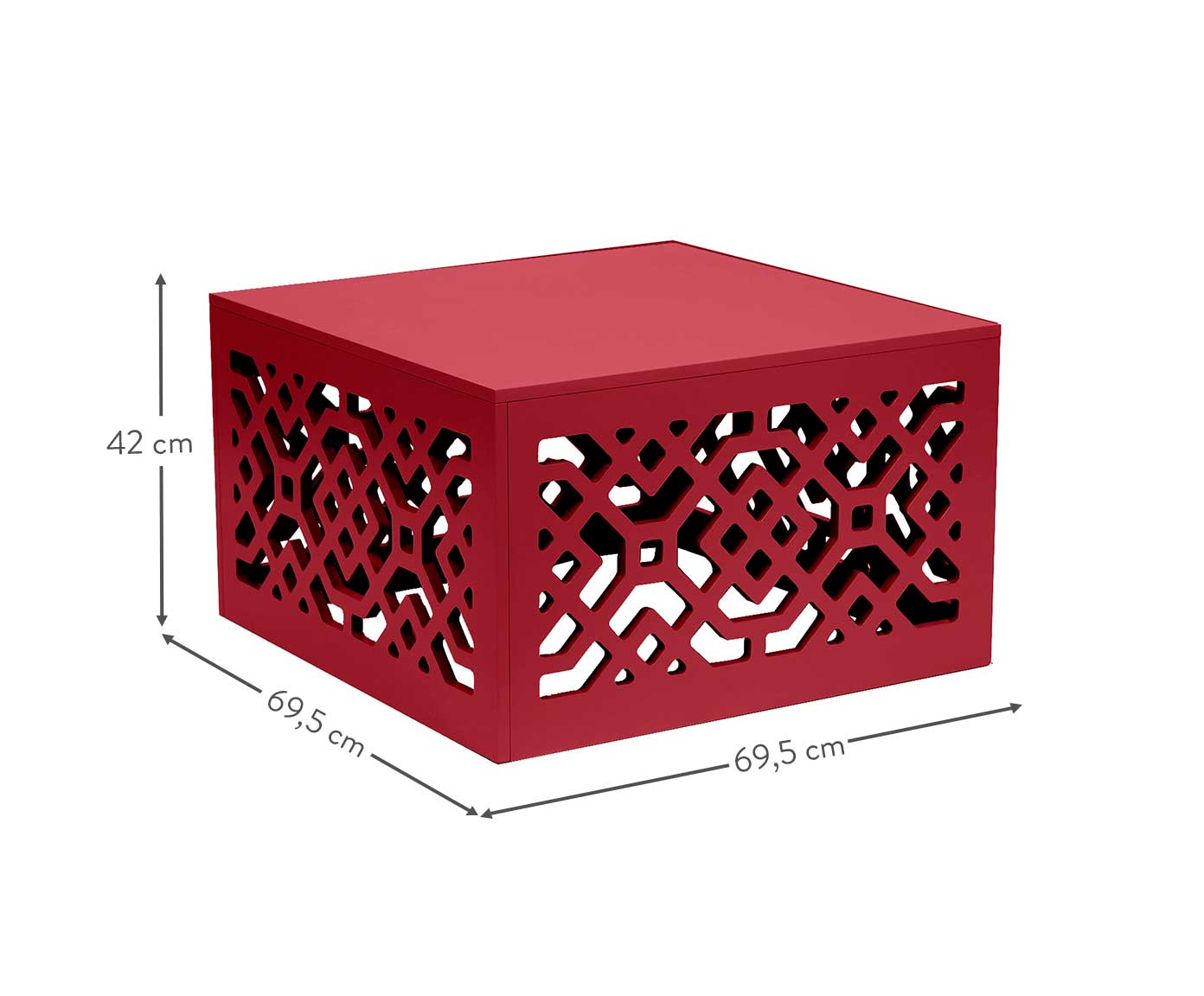 Mesa de centro Muxarabi - Firebrick - Vermelho image number 4