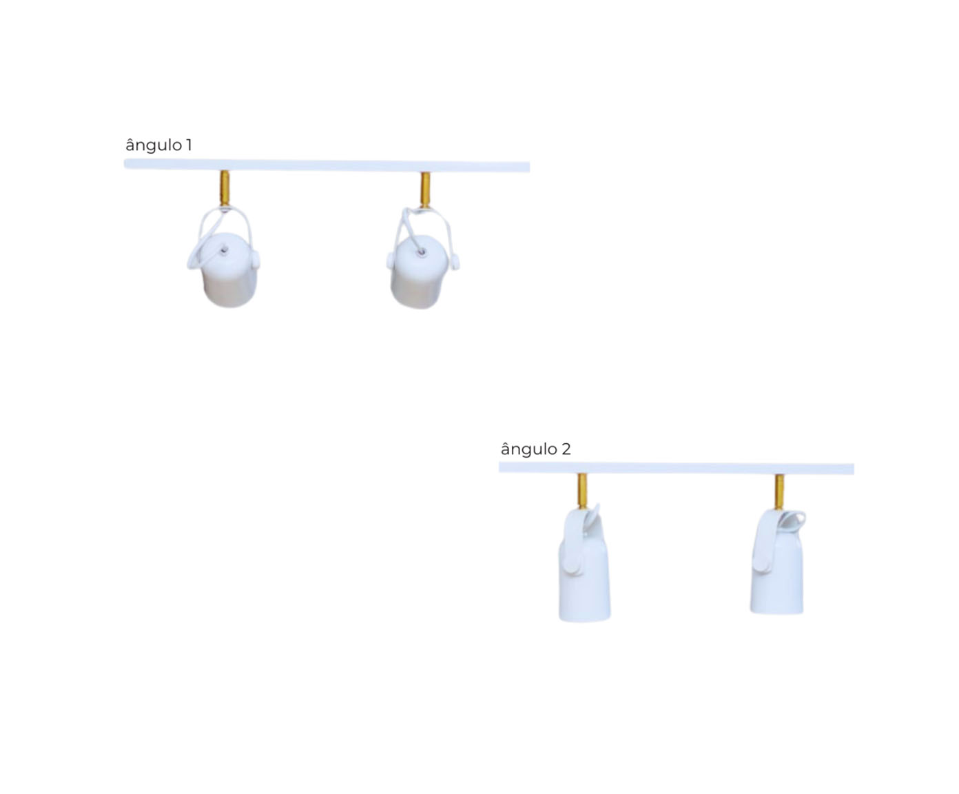 Trilho de Teto Becker com 2 Spots Branco image number 1