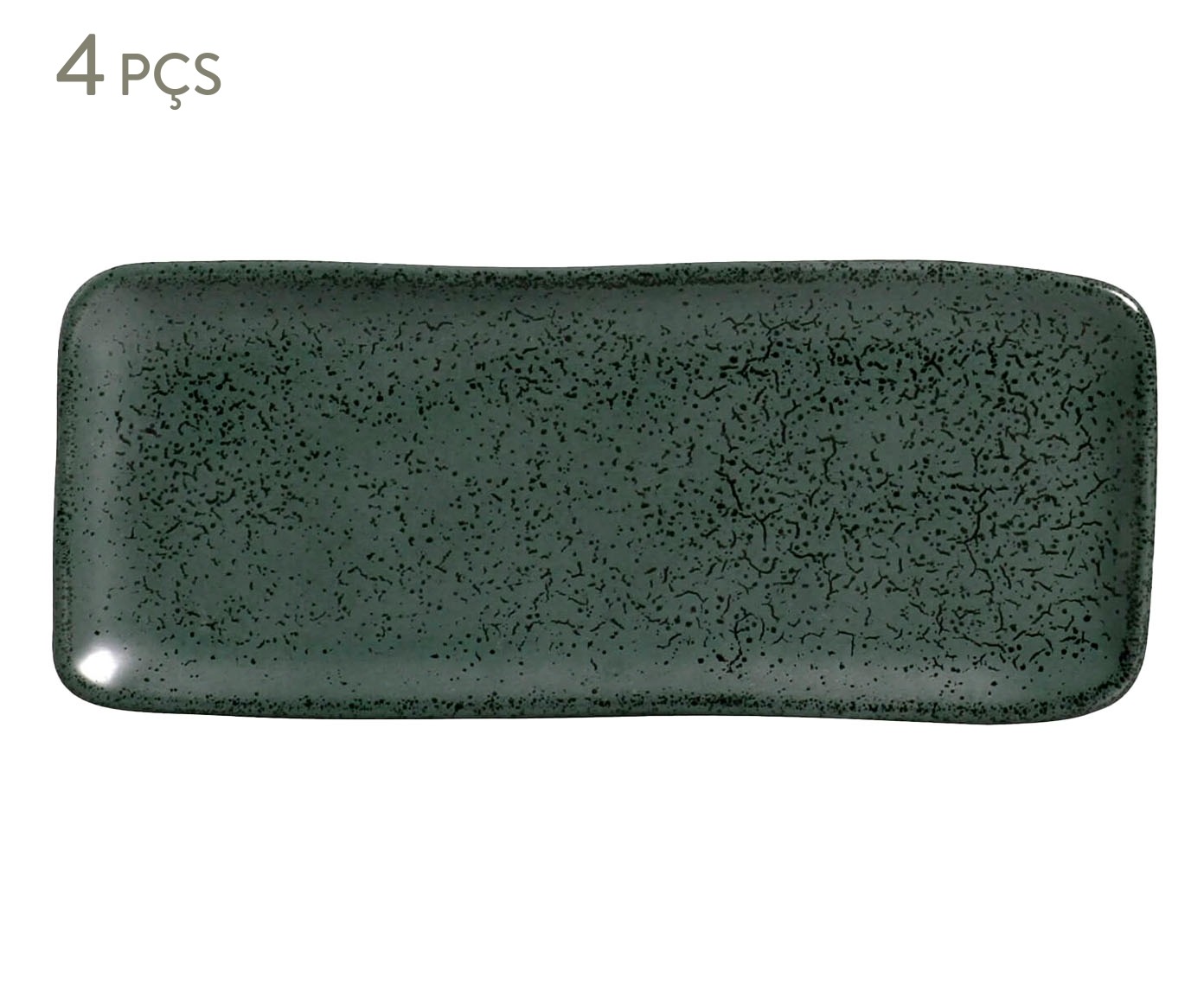 Jogo de Travessas Retangular Pequena Greenery Verde - image 0
