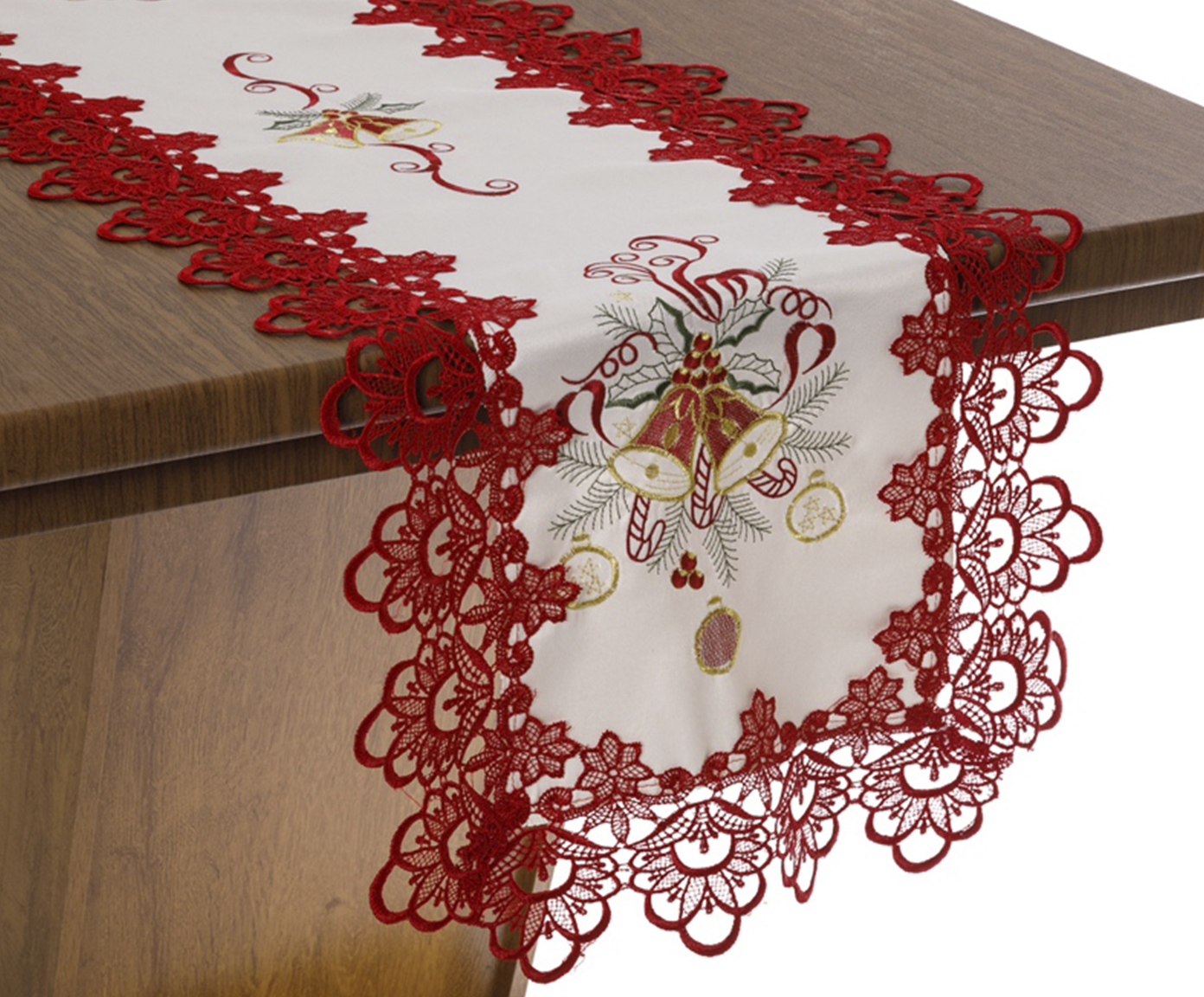 Caminho de Mesa Natal Vermelho image number 0