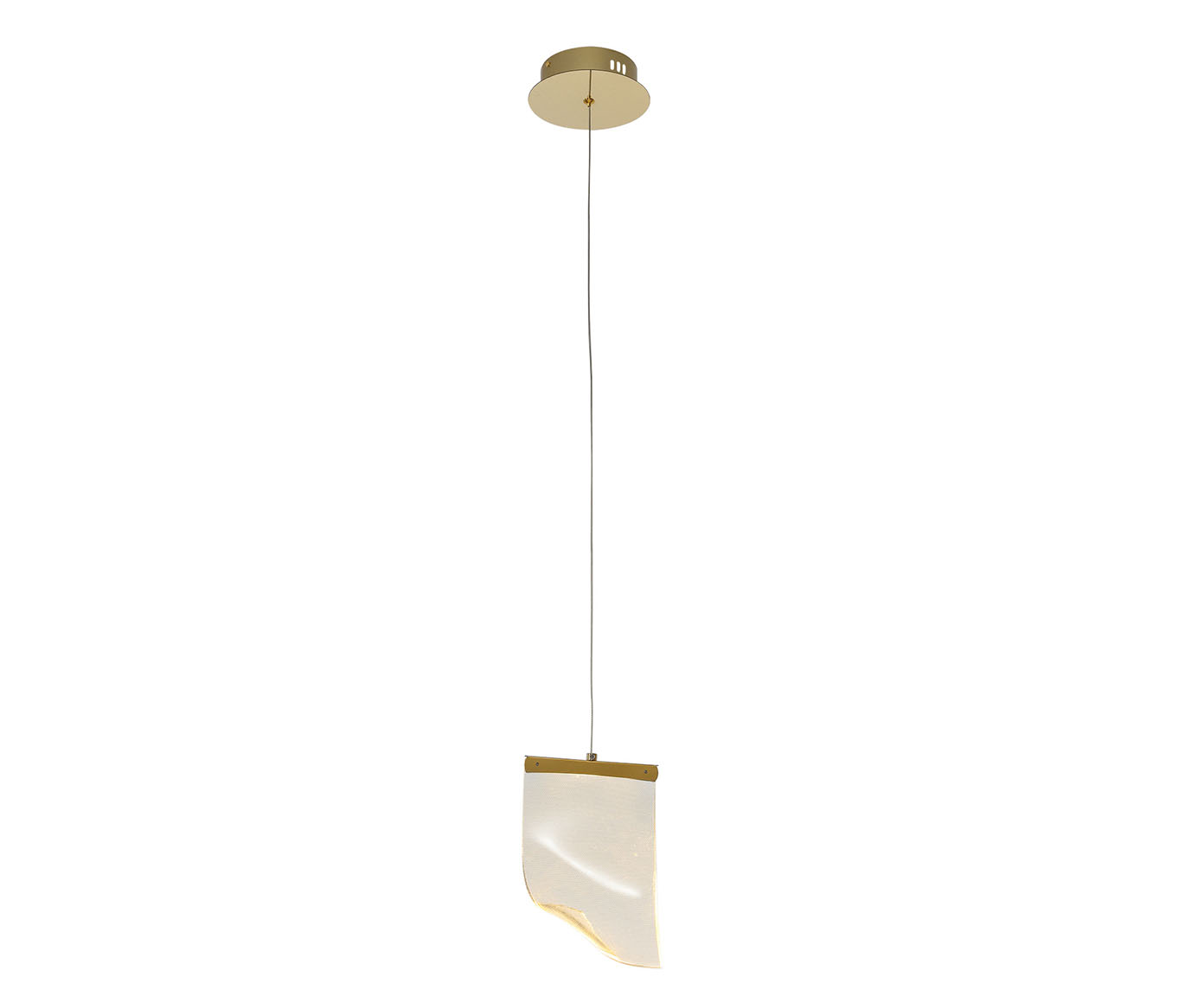 Pendente Onda Dourado Transp Bivolt image number 0