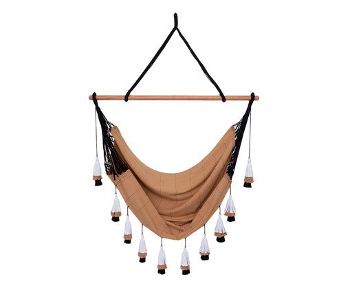 Poltrona Suspensa com Tassel Tri Tribo - Cru - image 0