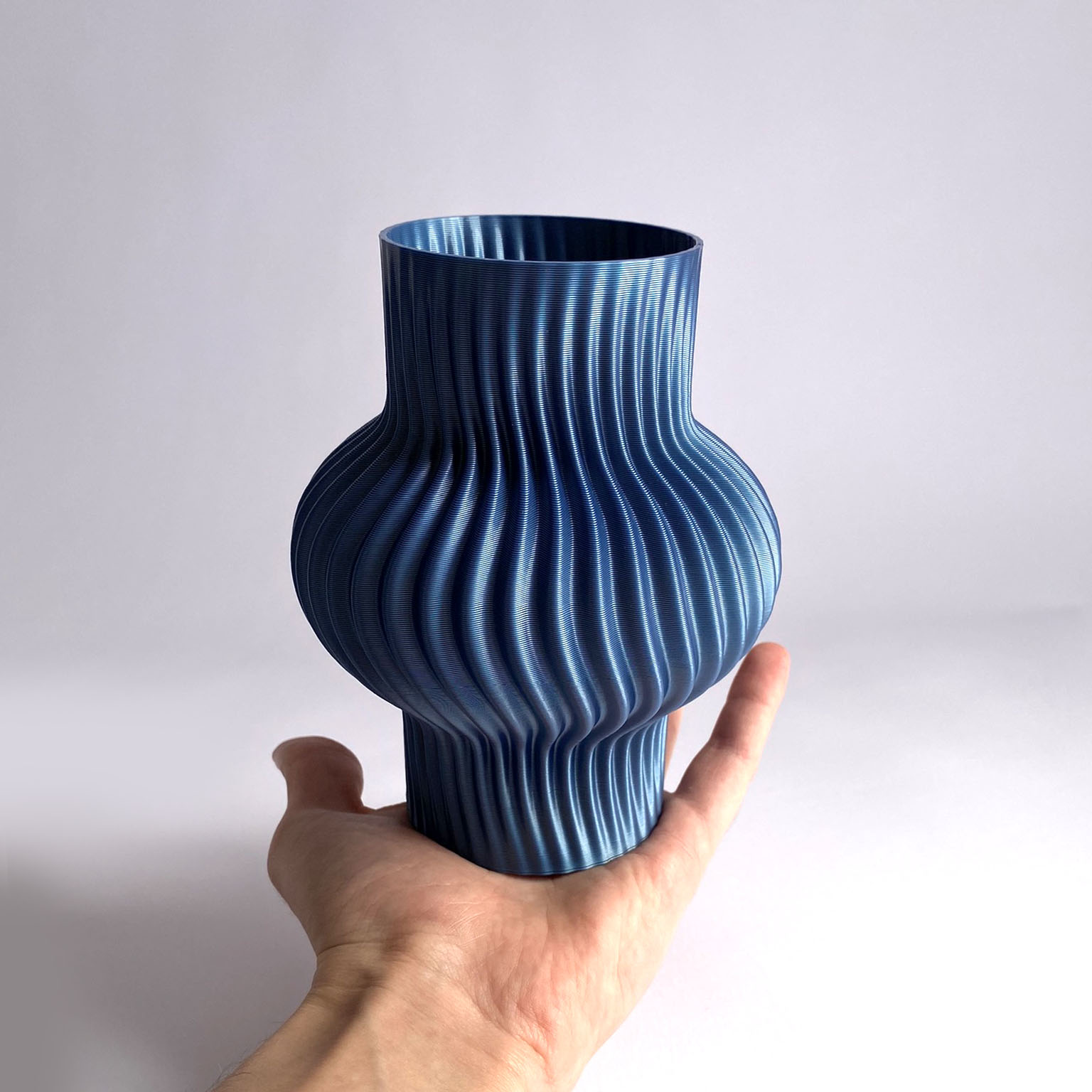 Vaso Onda 1 Azul image number 1