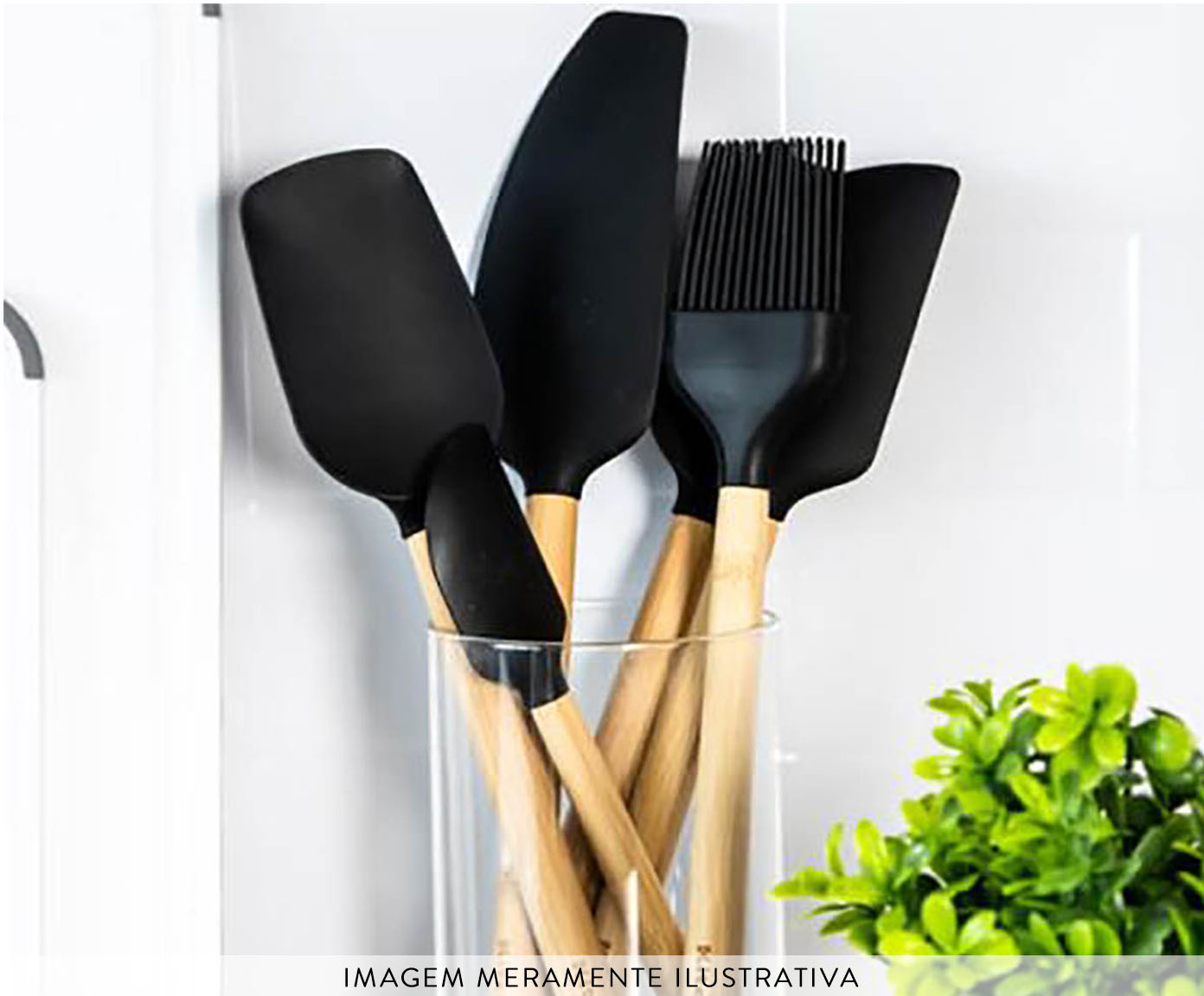 Pincel de Alinhavo em Bambu Kitchenaid Preto - image 1