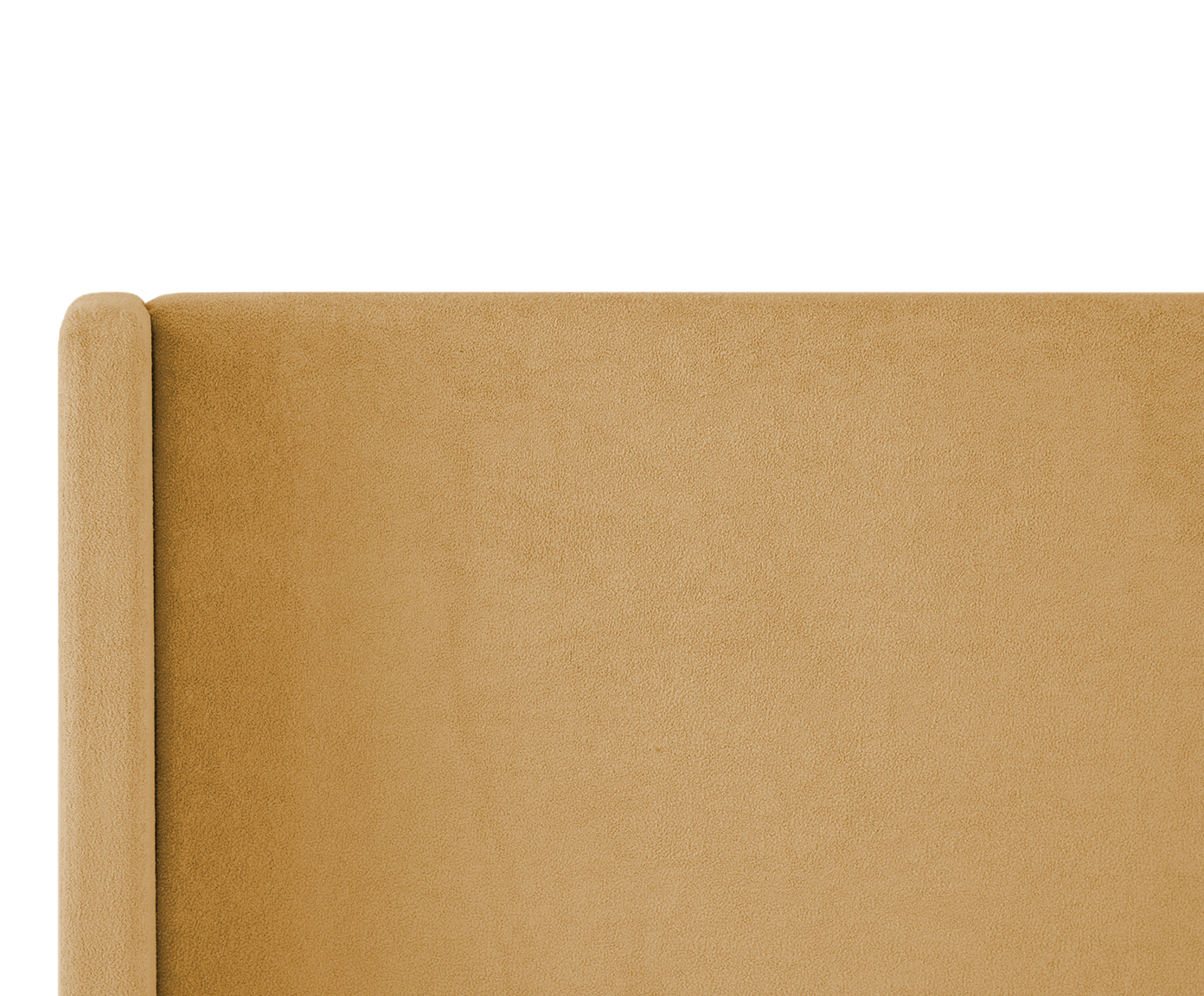 Cabeceira em Boucle Aveludado Classic Amarelo Ocre image number 5
