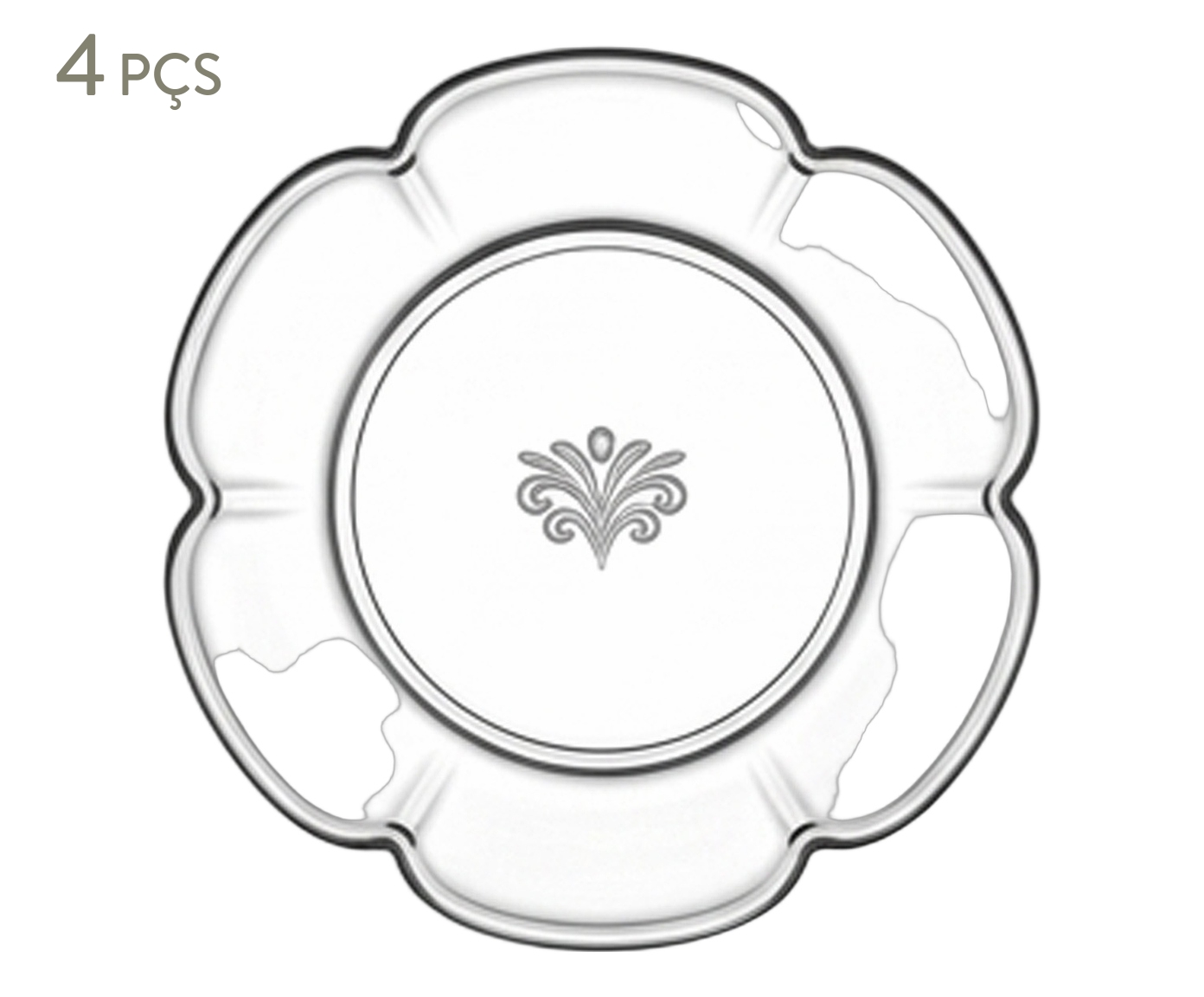 Jogo de Pratos para Sobremesa em Cristal Ecol&oacute;gico Canary image number 0