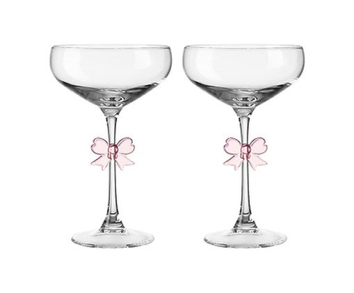 Jogo de Ta&ccedil;as para Sobremesa Lace Rosa image number 0