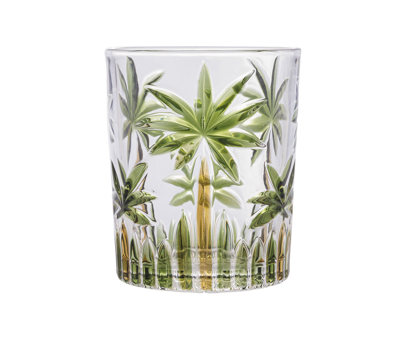 Copo Baixo Palm Tree Handpaint - image 0